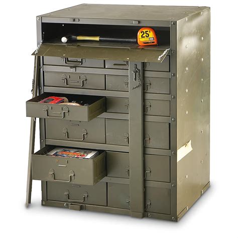 metal strong box military grade|military surplus storage boxes.